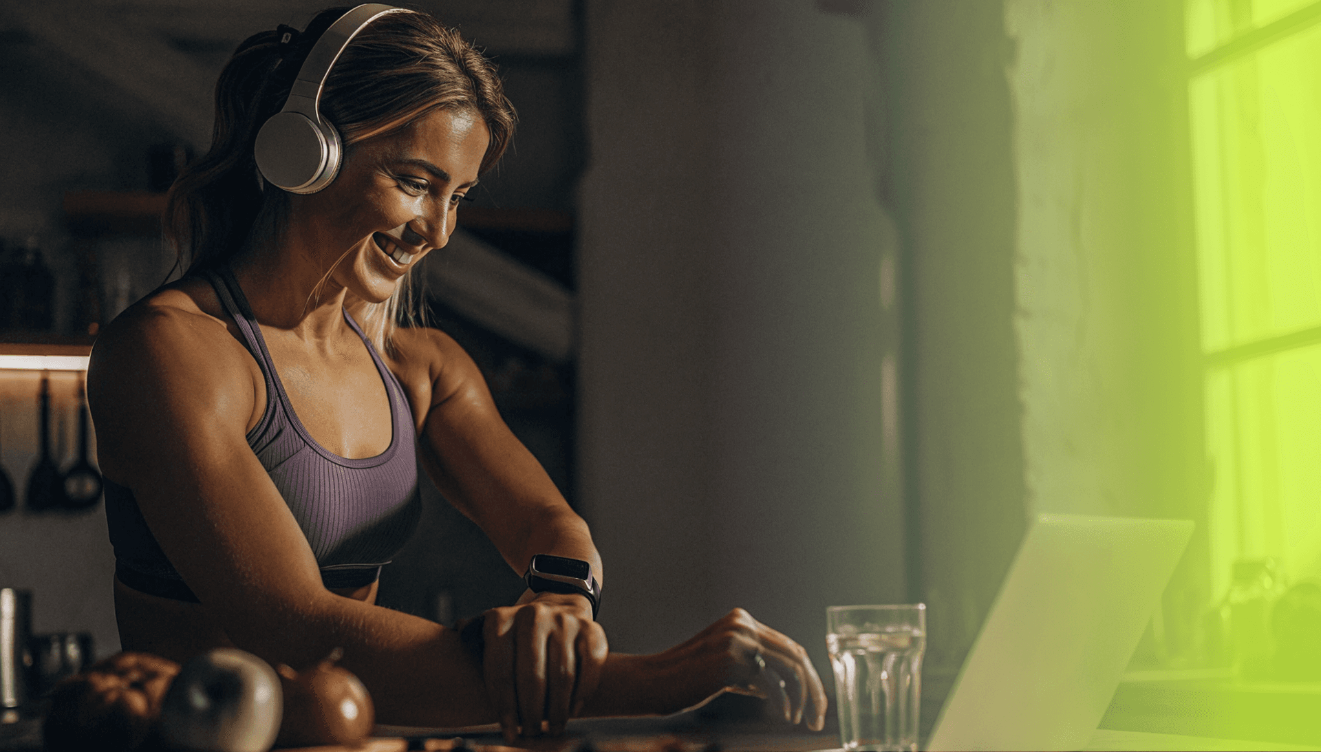 Mulher praticando exercícios
