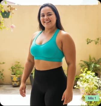 Foto da Erica após de perder 8.5kg