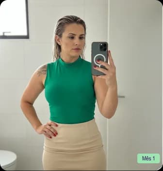 Foto da Sandra após de perder 6.5kg
